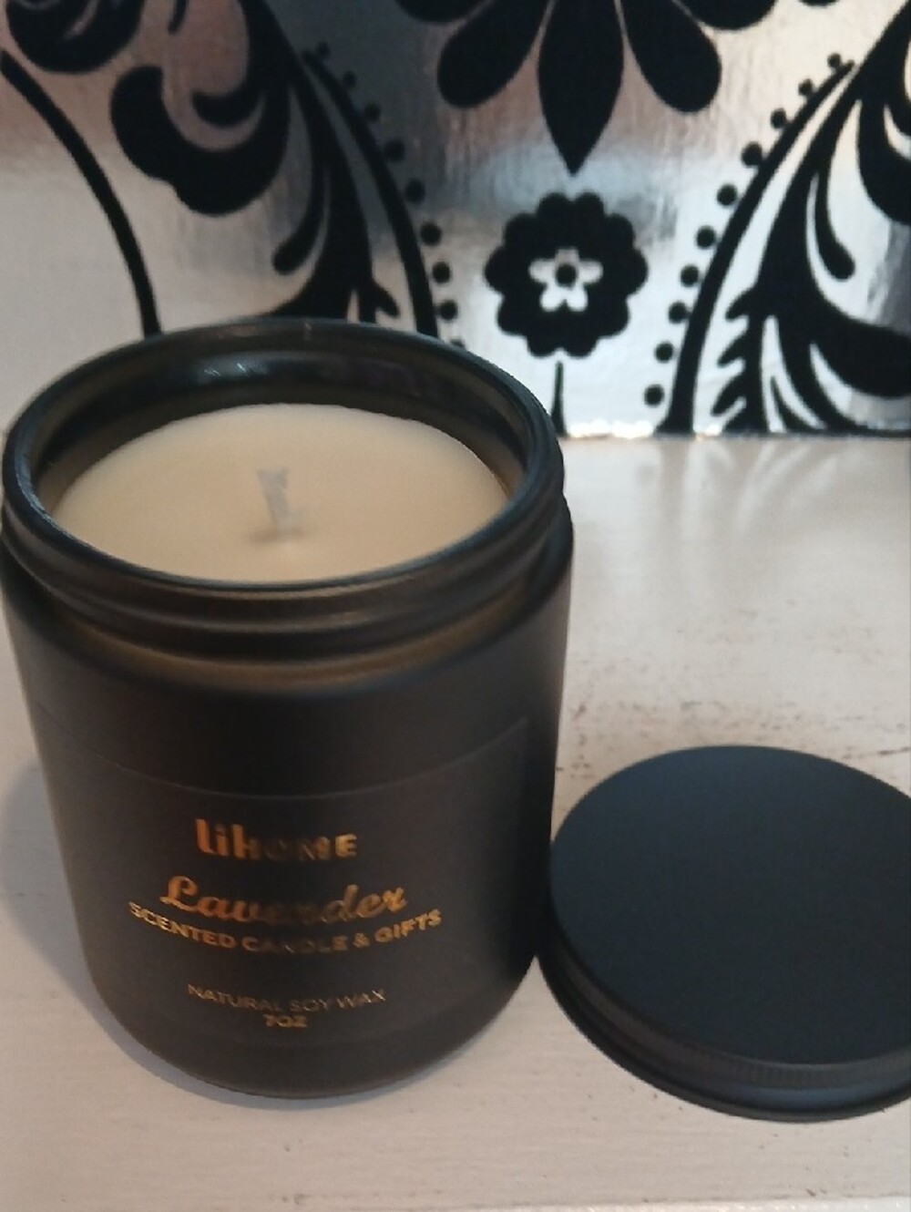 Lavender Soy Wax Candle - Picture 2 of 3